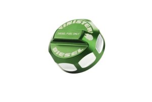 Ford F-250 Fuel Cap - Sinister Diesel - Billet, Sinister Green - Green - `08-`20 Ford F-250 Fuel Cap - Sinister Diesel - Billet, Sinister Green - Green - `08-`20